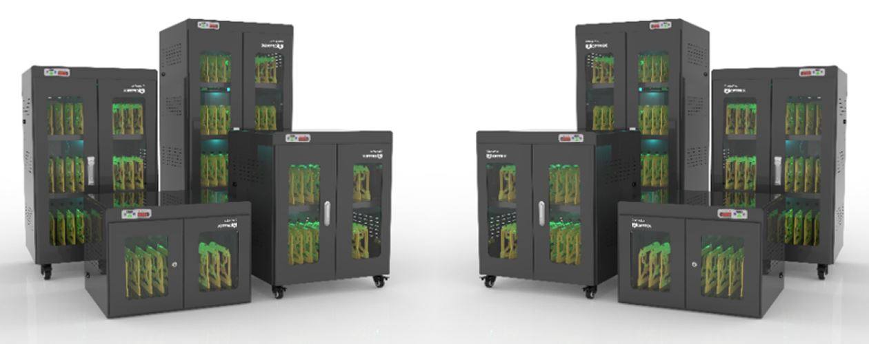 A UV Disinfection Cabinet for Classrooms of All Sizes