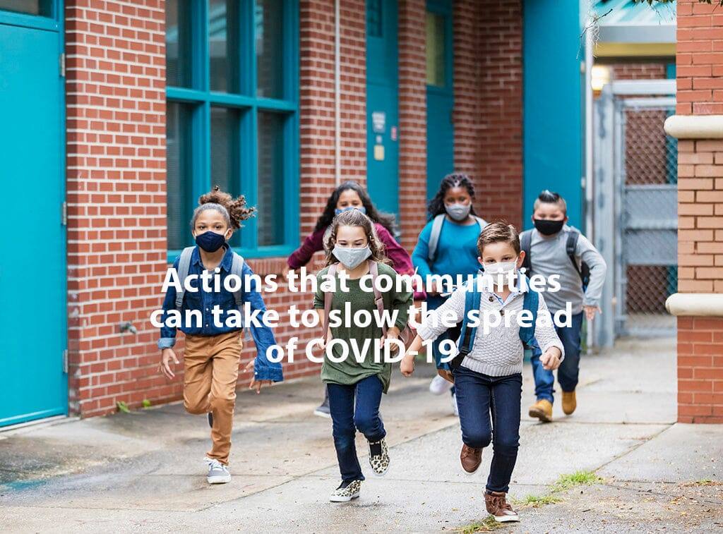 Actions that communities can take to slow the spread of COVID-19