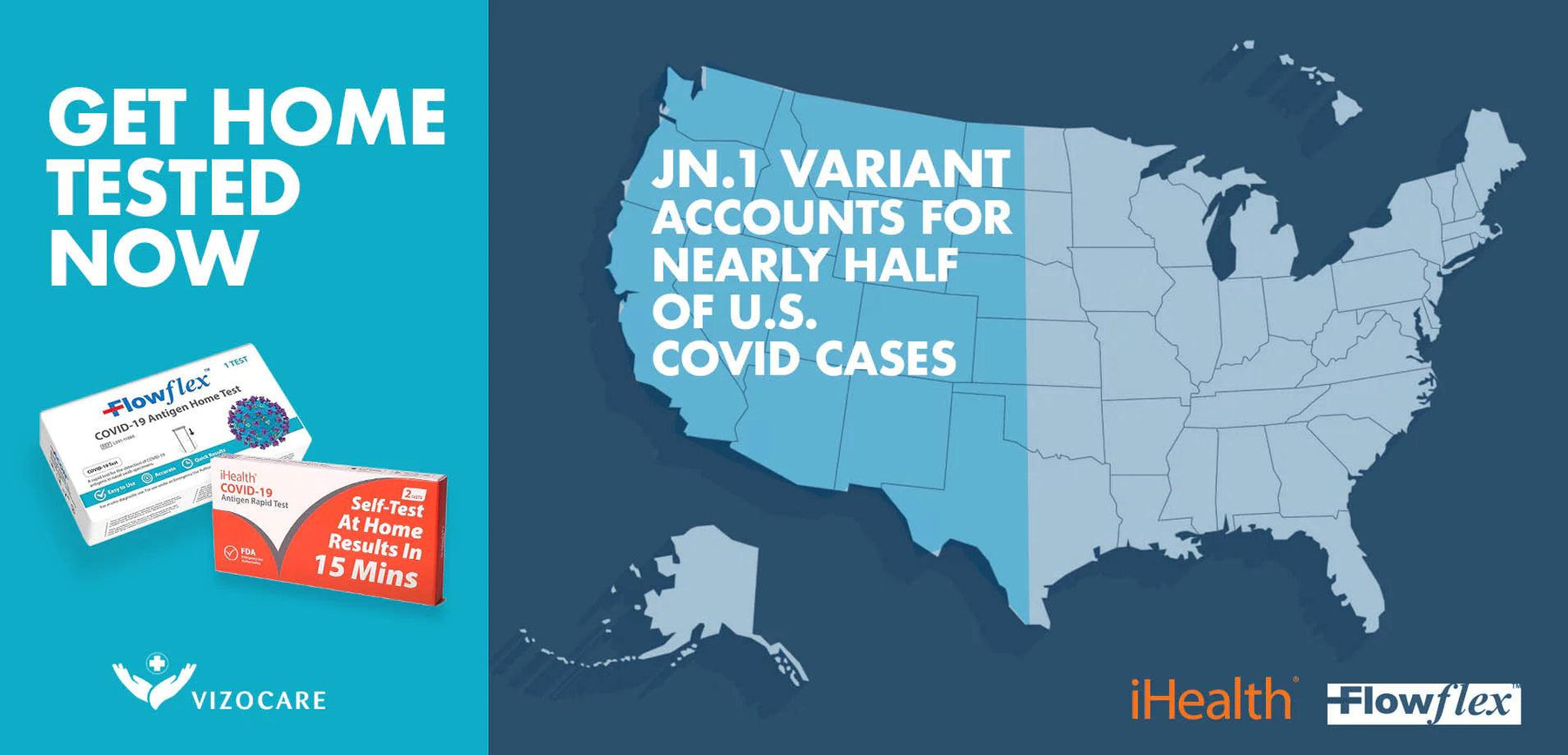 Protect Yourself : JN.1 Variant Accounts for Nearly Half of U.S. COVID Cases - VizoCare