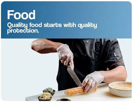 Image of Gloves being used in a Food and Restaurant environment