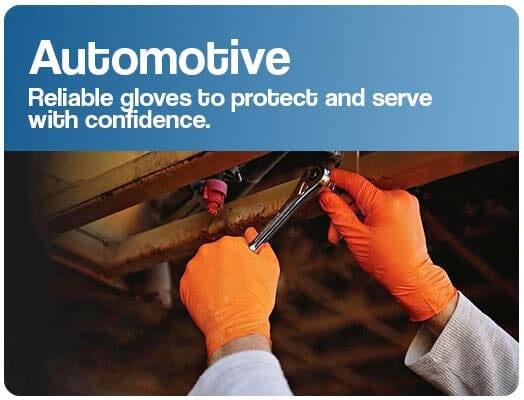 Image of Gloves being used in Automotive and Mechanic environment