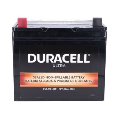Duracell Ultra 12V 80AH AGM Sealed Lead Acid  Battery with P Terminals (VIZ12-80P)