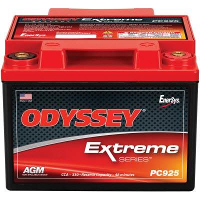 Odyssey Extreme 12V 330CCA AGM Powersport Battery: Motorcycle ATV Watercraft