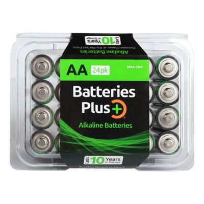 Batteries Plus AA Alkaline Battery - 24 Pack (VIZAA-24PK)