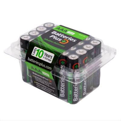 Batteries Plus AAA Alkaline Battery - 24 Pack (VIZAAA-24PK)