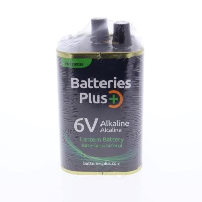 Batteries Plus 6V Alkaline Lantern Battery: Reliable F-Cell Power, Spring Terminals
