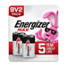 Long-Lasting Energizer Max 9V Alkaline Batteries, Leak-Resistant, Eco-Friendly 2-Pack