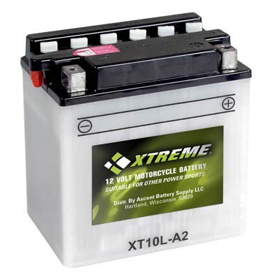 Xtreme High Performance 10L-A2 12V 160CCA Flooded Powersport Battery ATV