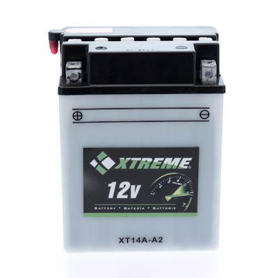 Xtreme High Performance 14A-A2 12V 190CCA Flooded Powersport Battery for ATVs Motorcycles
