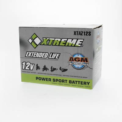 Xtreme Z12S 12V 210CCA AGM Powersport Battery: High-Performance, Maintenance-Free Power