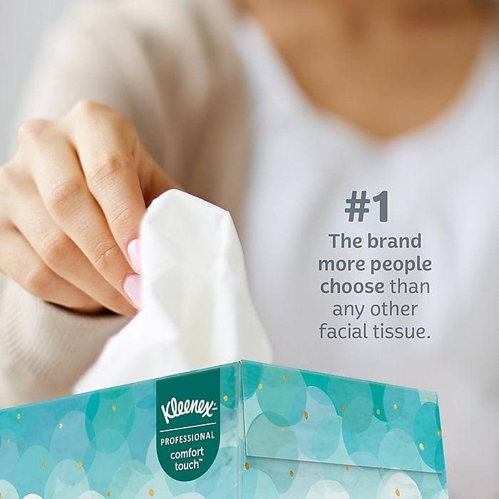 Kleenex Junior Facial Tissue, 2ply, 48 Tissues/Box, 64 Boxes/Pack (VZ