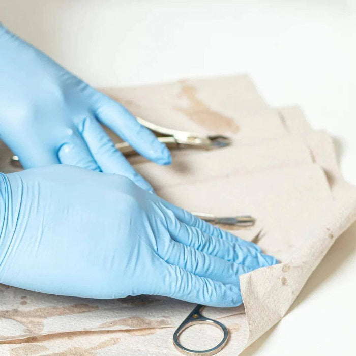 GP Craft 5.5 MIL Blue Nitrile Exam Gloves, Case of 1000 pcs. (MG-G25) - VizoCare
