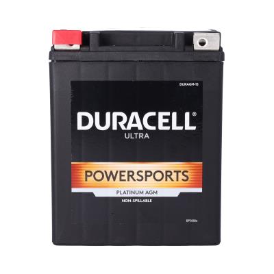 Duracell Ultra 14AH-BS 12V 220CCA AGM Powersport Battery for Motorcycles, ATVs, PWC