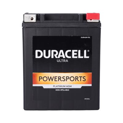 Duracell Ultra 14AHL-BS 12V 220CCA AGM Powersport Battery - Maintenance-Free, Spill-Proof