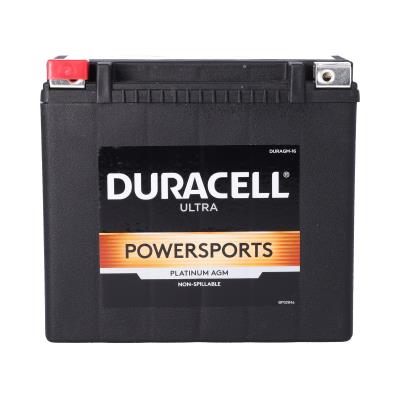 Duracell Ultra 16-B AGM Powersport Battery: 12V, 325CCA, Motorcycles & ATVs
