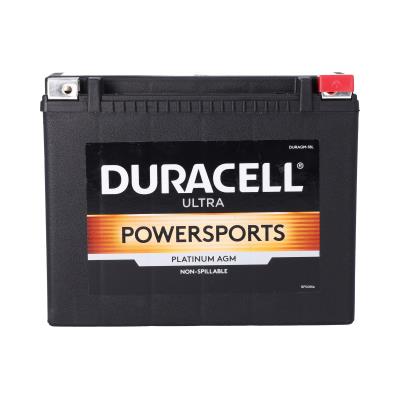 Duracell Ultra 18L-BS 12V 330CCA AGM Powersport Battery for Motorcycles, ATVs, Watercraft