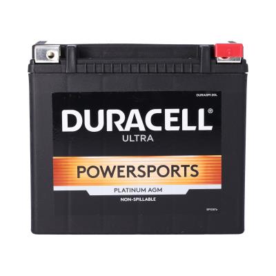Duracell Ultra 20HL-BS 12V 310CCA AGM Powersport Battery for Motorcycles & ATVs
