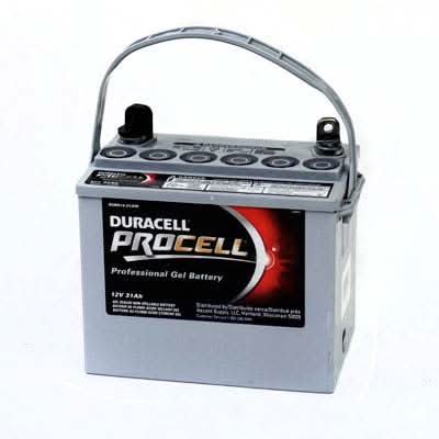 Duracell ProCell 12V 31AH GEL Sealed Lead Acid Battery with J Terminals (VIZG12-31J)
