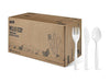 Perk White Assorted Compostable Cutlery Pack