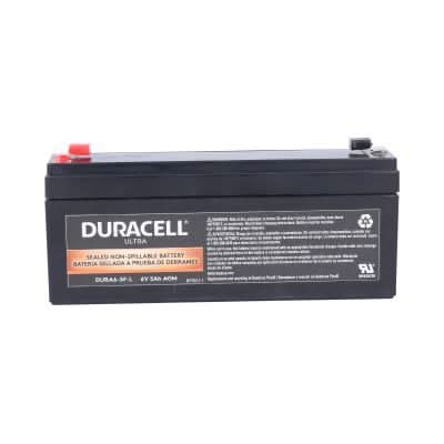 Duracell Ultra 6V 5AH AGM General Purpose Sealed Lead Acid  Battery with F1 Terminals (VIZA6-5F-L)