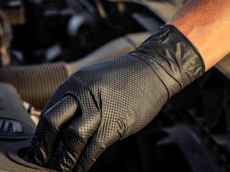 Aurelia BoldMax 8 Mil Black Nitrile Powder-Free  Gloves (MG-SBM28BF)