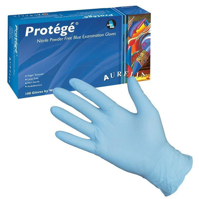 Aurelia Protégé 4.5 Mil Light Blue Nitrile Exam Gloves (MG-SP24F)