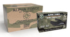 Alpha Force nitrile exam gloves packaging on a white background