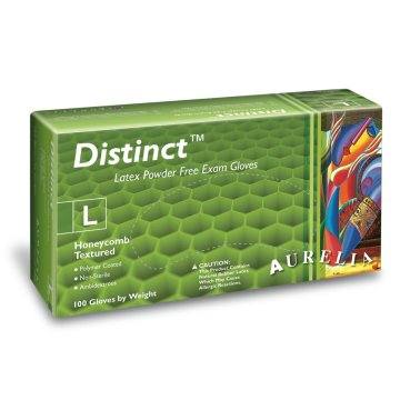Aurelia Distinct 6 Mil White Latex Honey Comb Textured Exam Gloves (MG-SD36W)