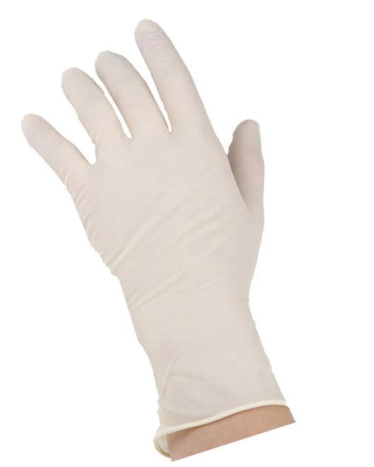 Aurelia Distinct 6 Mil White Latex Honey Comb Textured Exam Gloves (MG-SD36W)