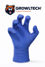 Blue glove with Growltech logo and branding on a white background