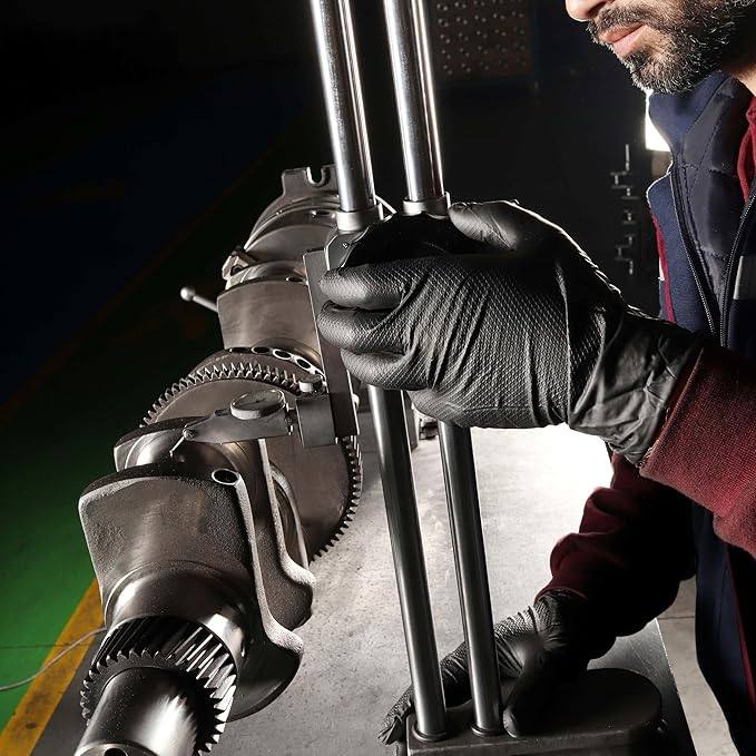 GP Craft 8 Mil Black Nitrile Powder-Free Gloves (MG-G28B)