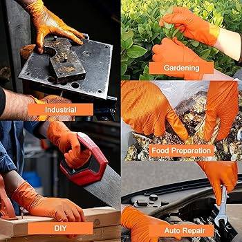Great Glove 8 Mil Orange Nitrile Exam Gloves (MG-GD28O)