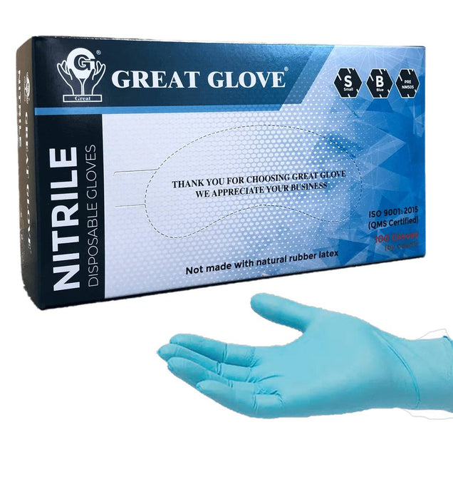 Great Glove 5 Mil Blue Non-Medical Nitrile Gloves (MG-GD25)