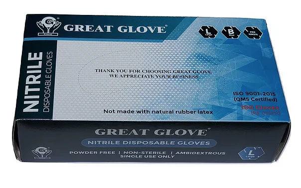 Great Glove 5 Mil Blue Non-Medical Nitrile Gloves (MG-GD25)