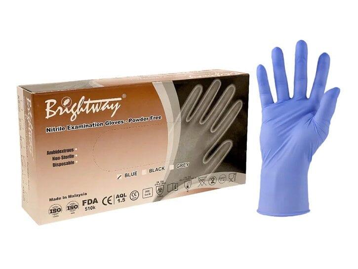 Brightway 4.3 Mil Blue Nitrile Exam Gloves, Case of 900 pcs. (MG-B2) VizoCare 