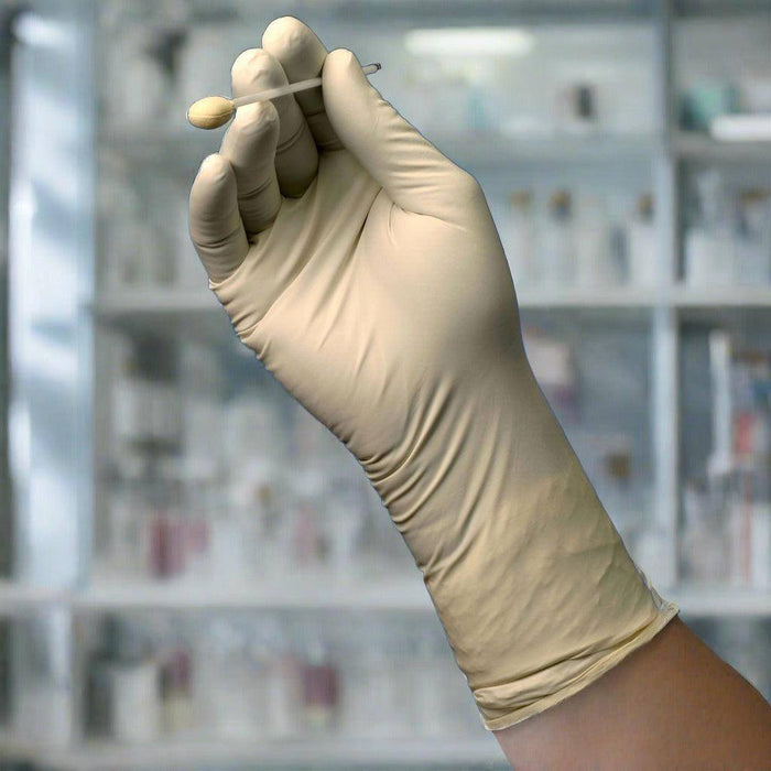 Clean Room Techniglove Sterile 5 Mil 12” White Class 100 Nitrile Gloves, Case of 1000 pcs. (MG-C25CSTW12) - VizoCare