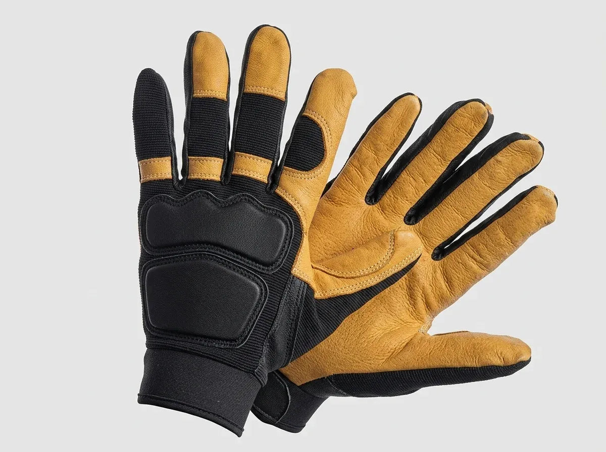 Leather & Synthetic Mechanic Gloves