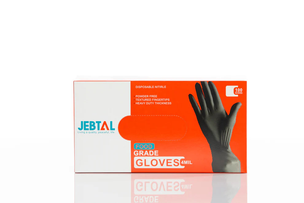 JEBTAL NITRILE 4 MIL FOOD GRADE GLOVES (MG-J26B)