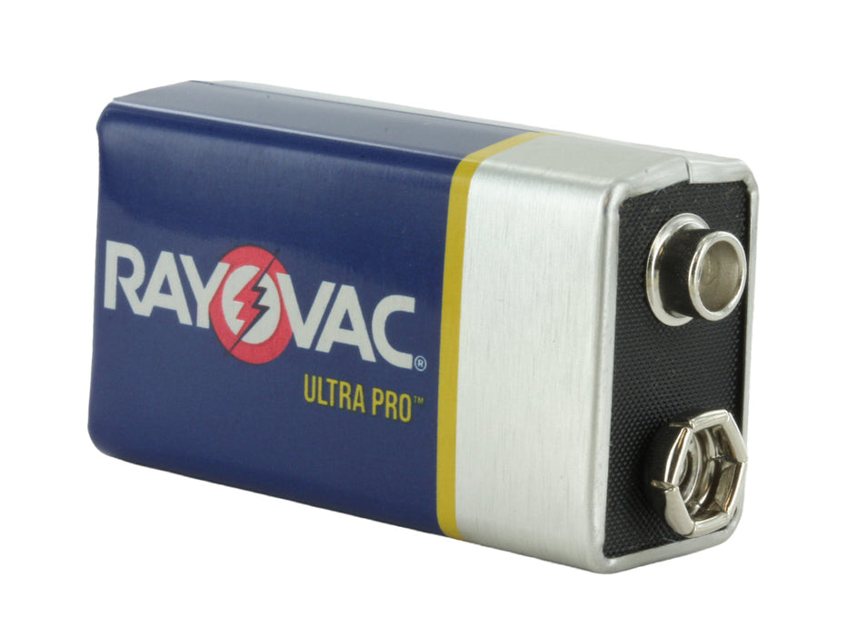 Rayovac Ultra Pro 9V Alkaline Batteries with Snap Connectors 12-Pack