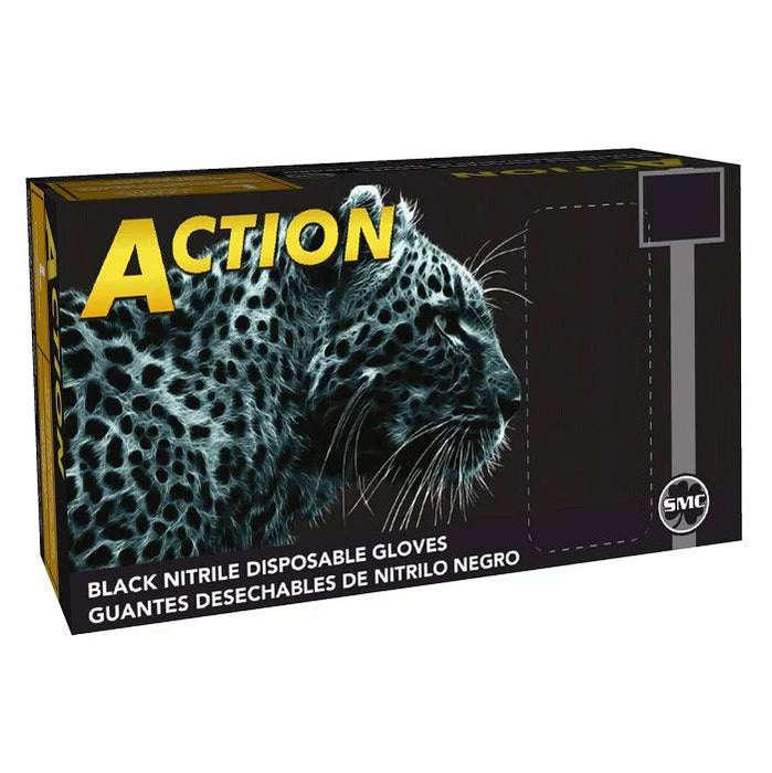 Shamrock 6 Mil Black Nitrile Exam Powder-Free Gloves, Case of 1000 pcs. (MG-S26B)