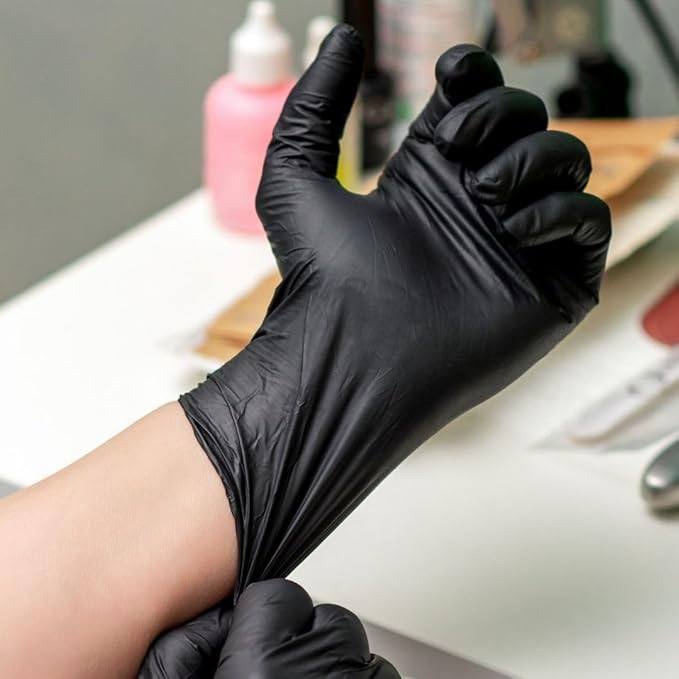 Shamrock 6 Mil Black Nitrile Exam Powder-Free Gloves, Case of 1000 pcs. (MG-S26B)
