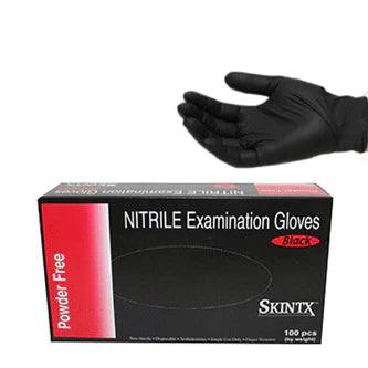 Skintx 5 Mil Black Nitrile Examination Gloves (MG-GD25BF)