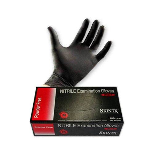 Skintx 5 Mil Black Nitrile Examination Gloves (MG-GD25BF)