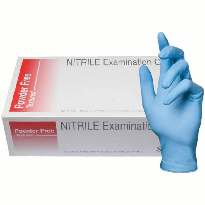 Skintx 5 Mil Blue Nitrile Examination Gloves (MG-GD25F)