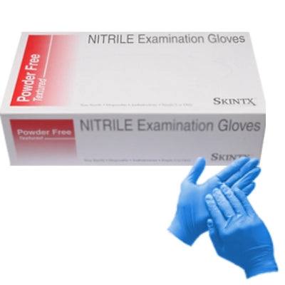 Skintx 5 Mil Blue Nitrile Examination Gloves (MG-GD25F)