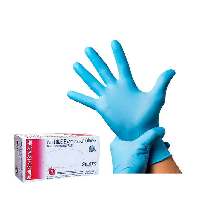 Skintx 5 Mil Blue Nitrile Examination Gloves (MG-GD25F)