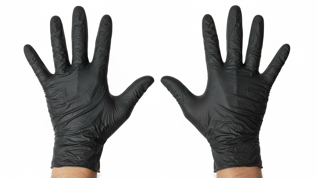 Lw Concept 5 Mil Black Nitrile Exam Gloves (MG-LW25BF)