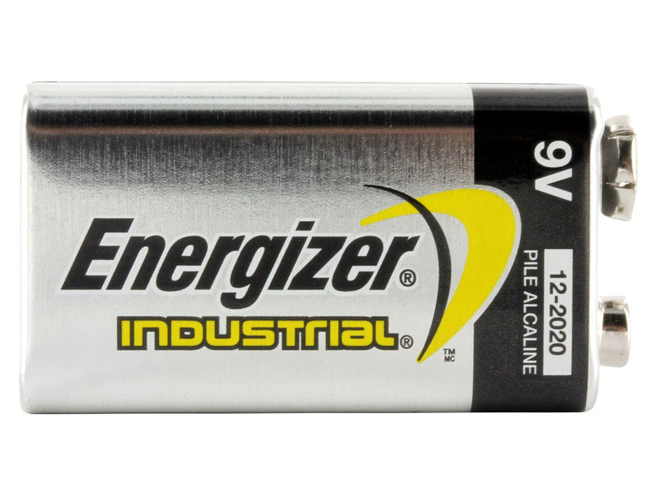 Energizer Industrial EN22 9V Alkaline Batteries 12 Pack
