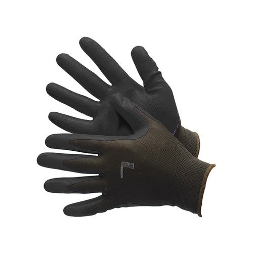 Major Gloves 50-8838BKBK 13 Gauge Polyester Black Nitrile Safety Gloves