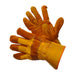 Mggloves Golden Yellow Joint Leather Patch Palm Safety Work Gloves